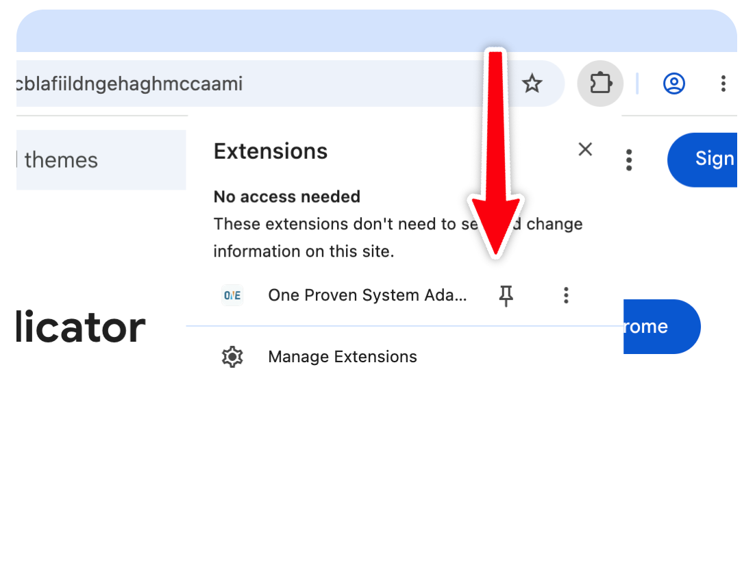 Pin OPS to browser toolbar